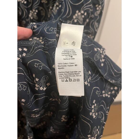 J. Crew Short-sleeve smocked dress in starry swirl - Picture 6 of 8